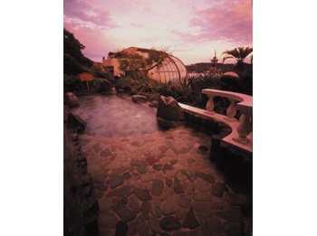 Open-air bath.