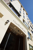 Hotel facade.