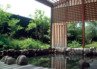 Open-air bath.